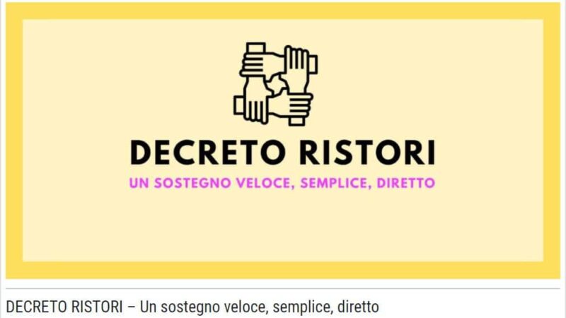 MINISTERO ECONOMIA – Decreto Ristori, un aiuto per lavoratori e imprese